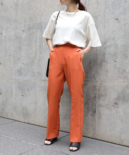 HONEYSUCKLE ROSE（ハニーサックルローズ）の「【HONEYSUCKLE ROSE】バックフォトＴシャツ（Tシャツ/カットソー・レディース・オフホワイト/オレンジ/ホワイト・M/L）」の9枚目の写真