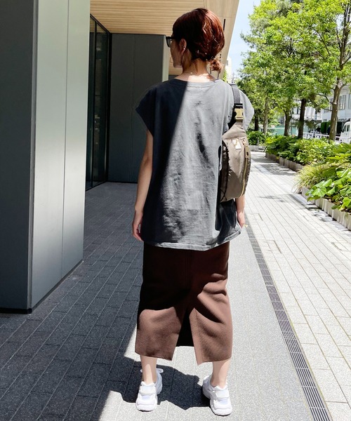 Spick & Span（スピックアンドスパン）の「針抜きダンボールタイトスカート / ミディ（スカート・レディース・ブラウン/ブラック・36/38）」の7枚目の写真