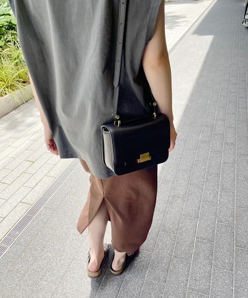 Spick & Span（スピックアンドスパン）の「針抜きダンボールタイトスカート / ミディ（スカート・レディース・ブラウン/ブラック・36/38）」の21枚目の写真