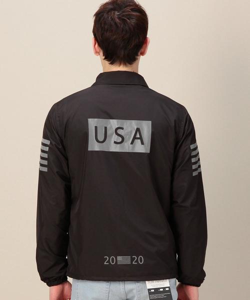 人気 チャンピオン×モンキータイム 別注 ナイロン コーチ ジャケット チャンピオン モンキータイム Champion x monkey time 別注 Long Coach