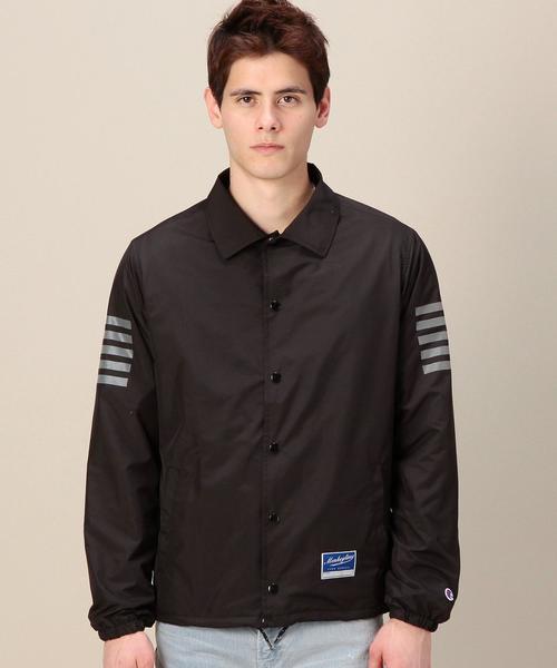 人気 チャンピオン×モンキータイム 別注 ナイロン コーチ ジャケット チャンピオン モンキータイム Champion x monkey time 別注 Long Coach