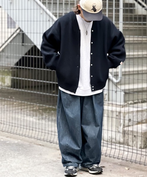 Java（ジャバ）の「《JaVaジャバ コラボ》新触感！軽量ワッフルニットカーディガン（カーディガン/ボレロ・レディース・ブラック/グリーン/アイボリー/モカ/レンガ・MEDIUM/LARGE/X-LARGE）」の6枚目の写真