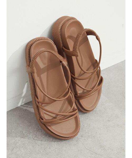 minia（ミニア）の「・minia ナローストラップサンダル（サンダル・レディース・ブラック/モカ・LL/S/M/L）」の17枚目の写真