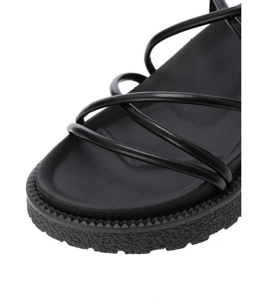 minia（ミニア）の「・minia ナローストラップサンダル（サンダル・レディース・ブラック/モカ・LL/S/M/L）」の14枚目の写真