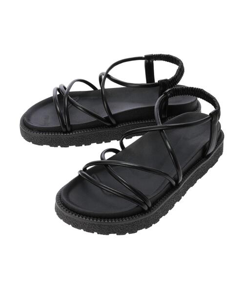 minia（ミニア）の「・minia ナローストラップサンダル（サンダル・レディース・ブラック/モカ・LL/S/M/L）」の11枚目の写真