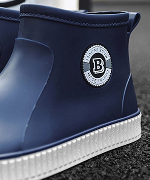 aimoha（アイモハ）の「レインブーツ メンズ ショート（レインシューズ・メンズ・ブラック系その他2/ブラック系その他/ネイビー・27.0cm/24.5cm/26.5cm/25.5cm/26.0cm/25.0cm）」の9枚目の写真