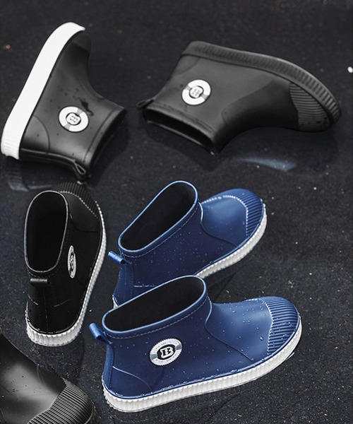 aimoha（アイモハ）の「レインブーツ メンズ ショート（レインシューズ・メンズ・ブラック系その他2/ブラック系その他/ネイビー・27.0cm/24.5cm/26.5cm/25.5cm/26.0cm/25.0cm）」の20枚目の写真