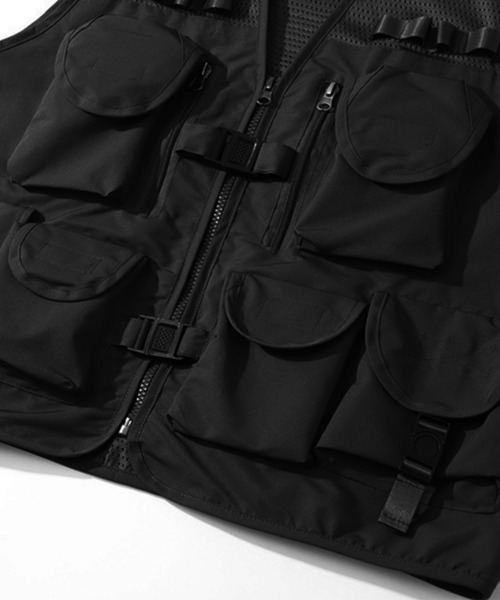 HOOK（フック）の「【HOOK】ビッグポケットワークベスト（ベスト・メンズ・ブラック・XL/XXL/L）」の4枚目の写真