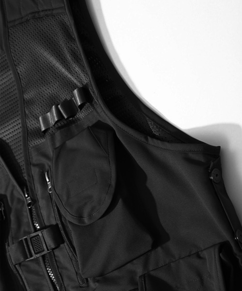 HOOK（フック）の「【HOOK】ビッグポケットワークベスト（ベスト・メンズ・ブラック・XL/XXL/L）」の5枚目の写真