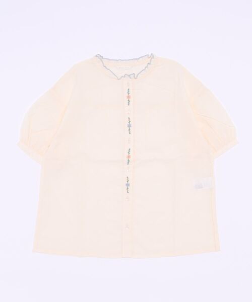 ehka sopo（エヘカソポ）の「前立て刺繍ブラウス（シャツ/ブラウス・レディース・ブラック/グレー/オフホワイト/キナリ・ﾌﾘ-）」の2枚目の写真