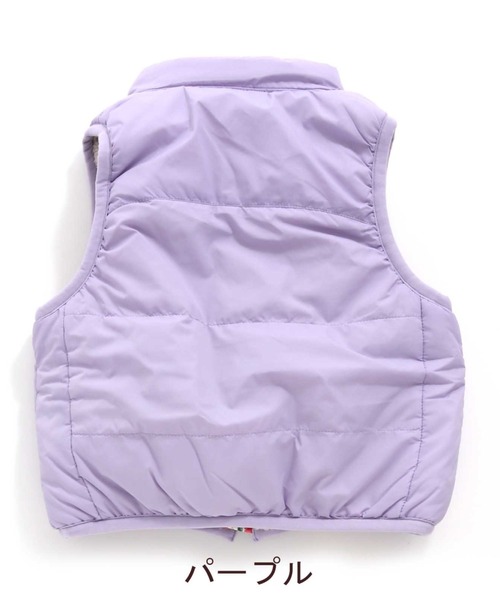 RAGMART(ラグマート)の「リバーシブルナイロンベスト(ダウンベスト・キッズ・パープル/ベージュ・100cm/110cm/120cm/130cm)」の18枚目の写真