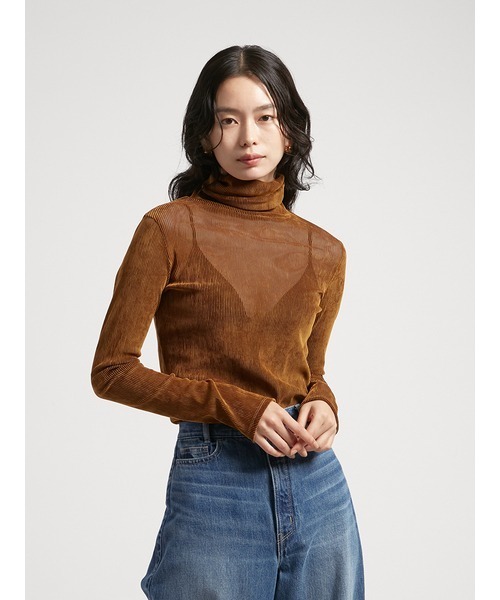 styling/(スタイリング)の「フロッキーチュールタートル(Tシャツ/カットソー・レディース・ブラック/ブラウン/イエロー/グリーン・FREE)」の4枚目の写真