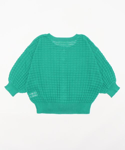 cepo（セポ）の「シアーワッフルニットカーディガン（カーディガン/ボレロ・レディース・ブラック/レッド/オフホワイト/グリーン・M）」の5枚目の写真