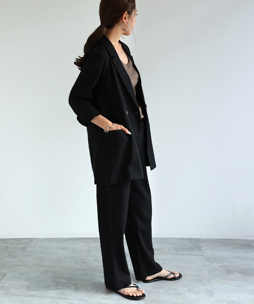 andme(アンドミー)の「リネンブレンドイージーベイカーパンツ(その他パンツ・レディース・ブラック/グレイッシュベージュ/キナリ/グリーン/ライトカーキ・M/L)」の11枚目の写真