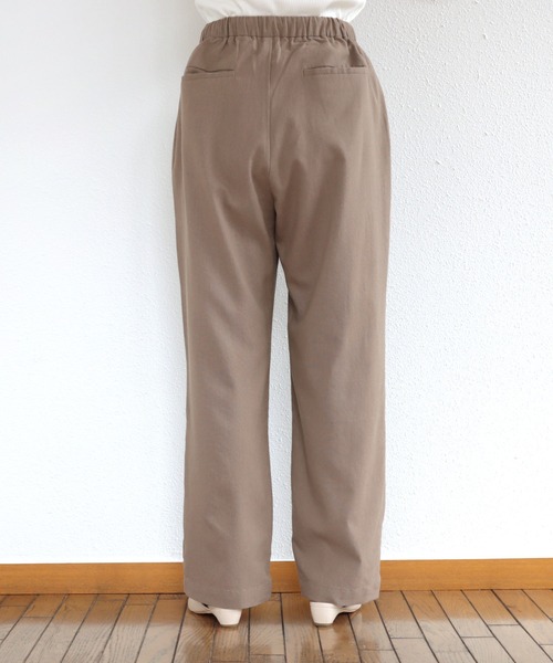 andme(アンドミー)の「リネンブレンドイージーベイカーパンツ(その他パンツ・レディース・ブラック/グレイッシュベージュ/キナリ/グリーン/ライトカーキ・M/L)」の18枚目の写真