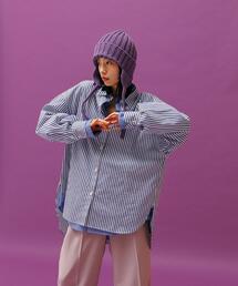 CITEN | ＜CITEN＞ストライプ オーバーシャツ(シャツ/ブラウス)