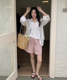 シアー長袖シャツ(シュシュセット)