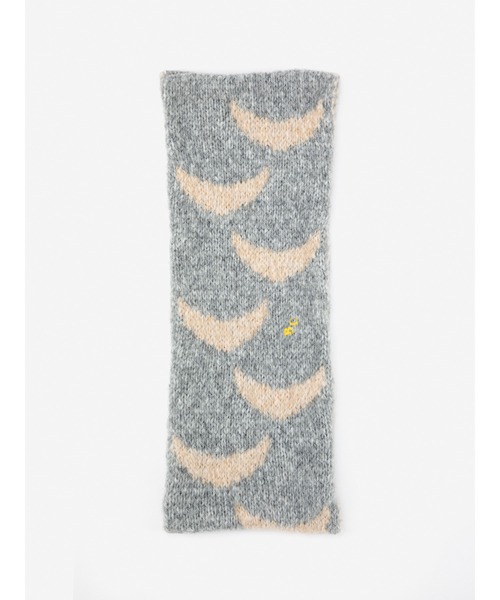 BOBO CHOSES(ボボショーズ)の「Moons knitted neck warmer(ネックウォーマー/スヌード・キッズ・ライトグレー・ONE SIZE)」の2枚目の写真