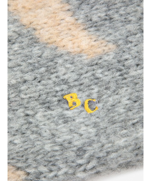 BOBO CHOSES(ボボショーズ)の「Moons knitted neck warmer(ネックウォーマー/スヌード・キッズ・ライトグレー・ONE SIZE)」の4枚目の写真