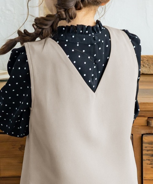 lulpini（ルルピー二）の「kids マーメイドジャンパースカート（ジャンパースカート・キッズ・ライトベージュ/サックスブルー/ピンク・S/M/L）」の6枚目の写真