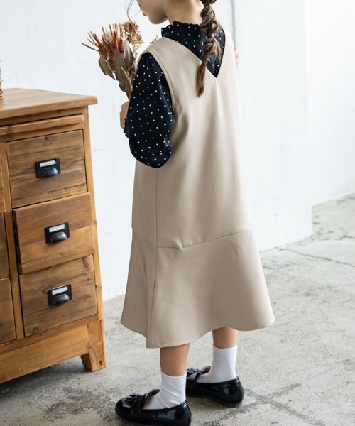 lulpini（ルルピー二）の「kids マーメイドジャンパースカート（ジャンパースカート・キッズ・ライトベージュ/サックスブルー/ピンク・S/M/L）」の22枚目の写真