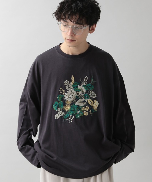 RAGEBLUE（レイジブルー）の「フラワー刺繍ロンT（Tシャツ/カットソー・メンズ・ホワイト/その他19・MEDIUM/LARGE）」の8枚目の写真