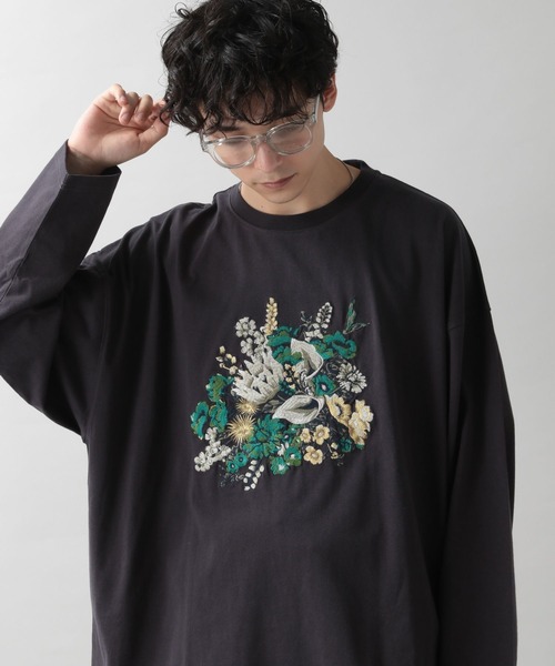 RAGEBLUE（レイジブルー）の「フラワー刺繍ロンT（Tシャツ/カットソー・メンズ・ホワイト/その他19・MEDIUM/LARGE）」の10枚目の写真