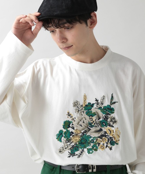 RAGEBLUE（レイジブルー）の「フラワー刺繍ロンT（Tシャツ/カットソー・メンズ・ホワイト/その他19・MEDIUM/LARGE）」の22枚目の写真