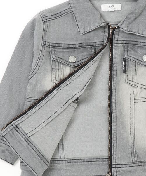 WASK/ジップアップGジャンライトオンスデニム(100~160cm)