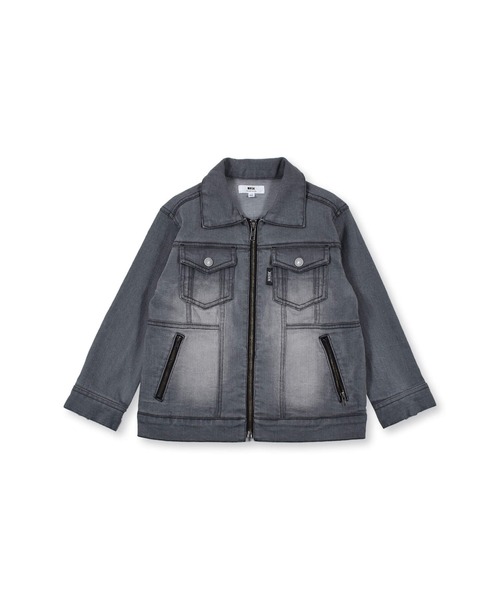 WASK/ジップアップGジャンライトオンスデニム(100~160cm)