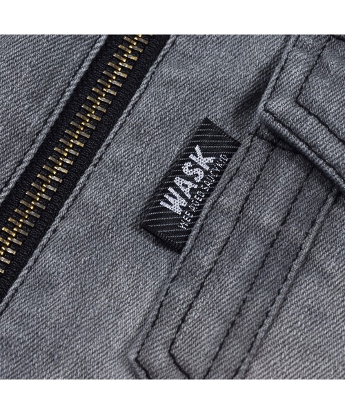 WASK/ジップアップGジャンライトオンスデニム(100~160cm)