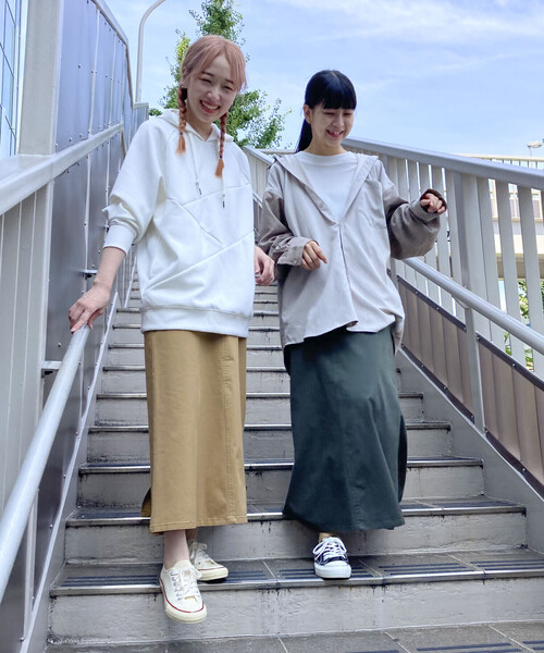 Purple&Yellow(パープルアンドイエロー)の「ストレッチツイル マーメイドスカート(スカート・レディース・カーキ/キャメル・SMALL/MEDIUM)」の10枚目の写真