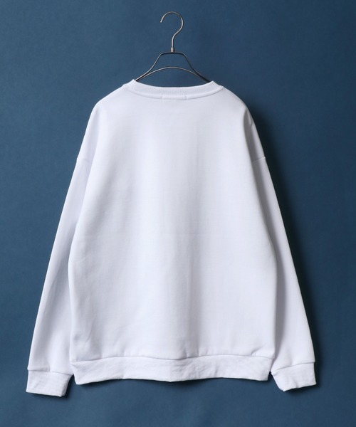 ANPAS（アンパス）の「Monotone Color Switching Design Oversized Sweatshirt/モノトーン切り替え オーバーサイズ トレーナー スウェット（スウェット・メンズ・ブラック系その他/ホワイト系その他2/ホワイト系その他/ブラック系その他2/ホワイト系その他3/ブラック系その他3・L/M）」の8枚目の写真