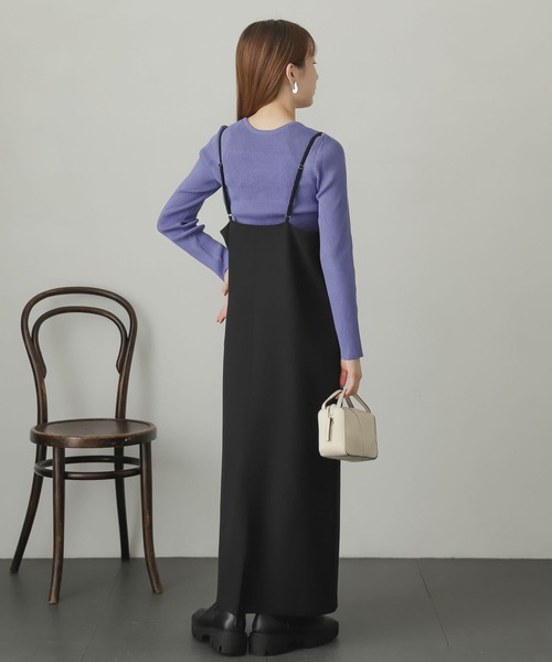 SENSE OF PLACE by URBAN RESEARCH（センスオブプレイスバイアーバンリサーチ）の「ストレートキャミワンピース（ワンピース・レディース・ブラック/グリーン/アイボリー・ONE）」の8枚目の写真