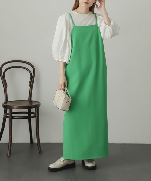 SENSE OF PLACE by URBAN RESEARCH（センスオブプレイスバイアーバンリサーチ）の「ストレートキャミワンピース（ワンピース・レディース・ブラック/グリーン/アイボリー・ONE）」の10枚目の写真