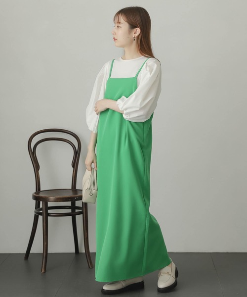 SENSE OF PLACE by URBAN RESEARCH（センスオブプレイスバイアーバンリサーチ）の「ストレートキャミワンピース（ワンピース・レディース・ブラック/グリーン/アイボリー・ONE）」の13枚目の写真