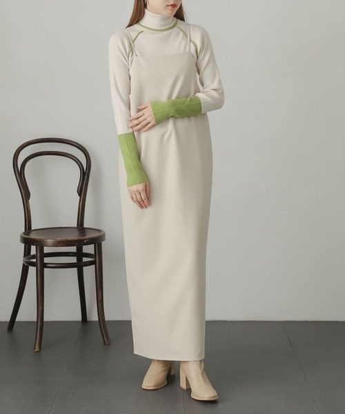 SENSE OF PLACE by URBAN RESEARCH（センスオブプレイスバイアーバンリサーチ）の「ストレートキャミワンピース（ワンピース・レディース・ブラック/グリーン/アイボリー・ONE）」の15枚目の写真