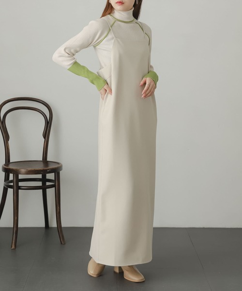 SENSE OF PLACE by URBAN RESEARCH（センスオブプレイスバイアーバンリサーチ）の「ストレートキャミワンピース（ワンピース・レディース・ブラック/グリーン/アイボリー・ONE）」の16枚目の写真