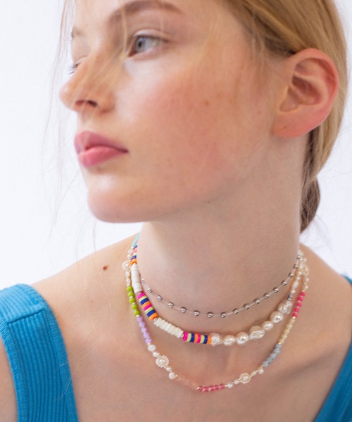 whim（ウィム）の「Abby-シンプルビーズネックレス-（ネックレス・レディース・シルバー/ゴールド・FREE）」の3枚目の写真