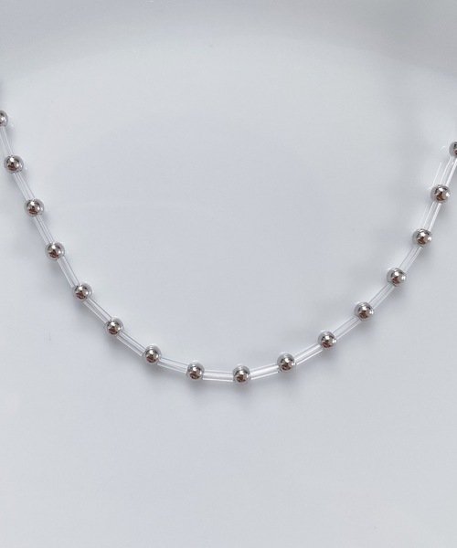 whim（ウィム）の「Abby-シンプルビーズネックレス-（ネックレス・レディース・シルバー/ゴールド・FREE）」の18枚目の写真