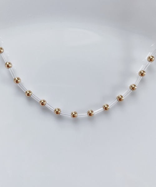 whim（ウィム）の「Abby-シンプルビーズネックレス-（ネックレス・レディース・シルバー/ゴールド・FREE）」の17枚目の写真