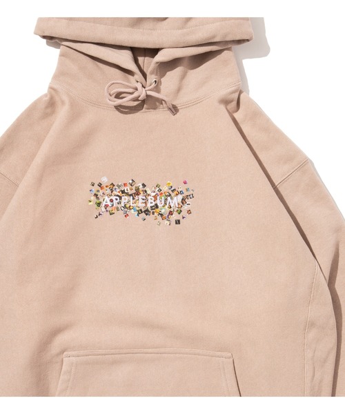 APPLEBUM（アップルバム）の「"Vinyl Logo" Sweat Parka（パーカー・メンズ・アッシュグレー/ブラック/ネイビー/スモークピンク・MEDIUM/LARGE/X-LARGE/XX-LARGE）」の4枚目の写真
