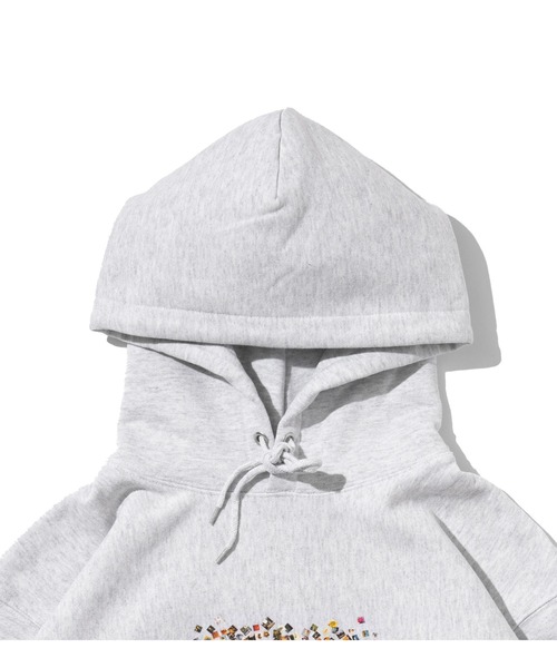 APPLEBUM（アップルバム）の「"Vinyl Logo" Sweat Parka（パーカー・メンズ・アッシュグレー/ブラック/ネイビー/スモークピンク・MEDIUM/LARGE/X-LARGE/XX-LARGE）」の15枚目の写真
