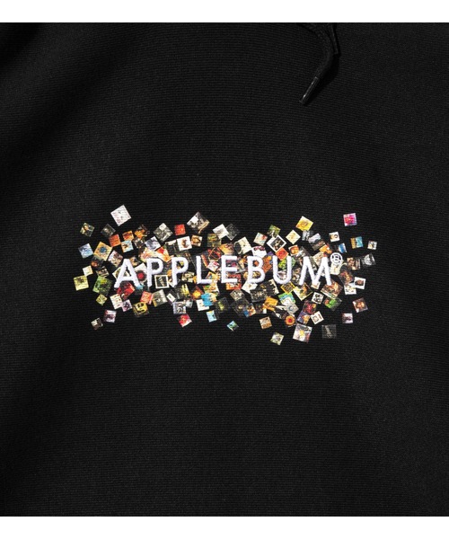 APPLEBUM（アップルバム）の「"Vinyl Logo" Sweat Parka（パーカー・メンズ・アッシュグレー/ブラック/ネイビー/スモークピンク・MEDIUM/LARGE/X-LARGE/XX-LARGE）」の6枚目の写真