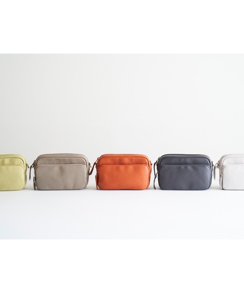 PR01.（ピーアールワン）の「itten-itten BOLLA レザーミニショルダーバッグ（ショルダーバッグ・レディース・チャコールグレー/オレンジ/グリーン/モカ・FREE）」の12枚目の写真