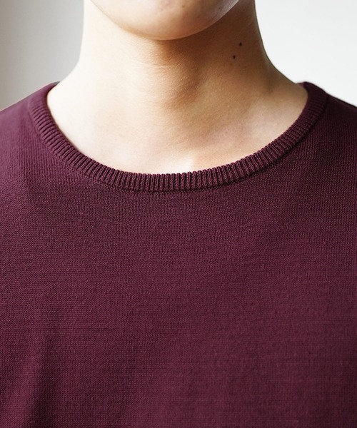 MinoriTY（マイノリティ）の「【入荷禁止】ニット オーバーサイズ ニット ドルマンスリーブ セーター コットンハイゲージ クルーネック 秋服 冬服（ニット/セーター・メンズ・ブラック/アッシュブラウン/アイボリー/マジェンタ/ラベンダー/グレイッシュベージュ・M/L/S）」の16枚目の写真