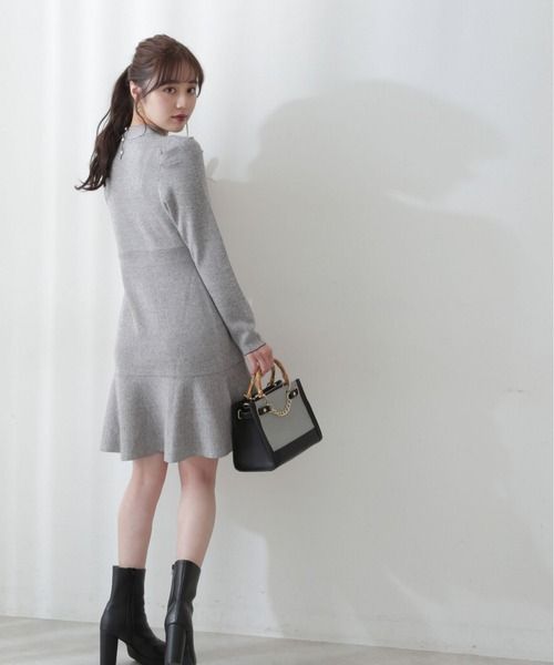 PROPORTION BODY DRESSING（プロポーションボディドレッシング）の「＜Ｅ＞ツイード調ミニマーメイドワンピース / 1212247001（ワンピース・レディース・グレー/オレンジ・SMALL/MEDIUM）」の6枚目の写真