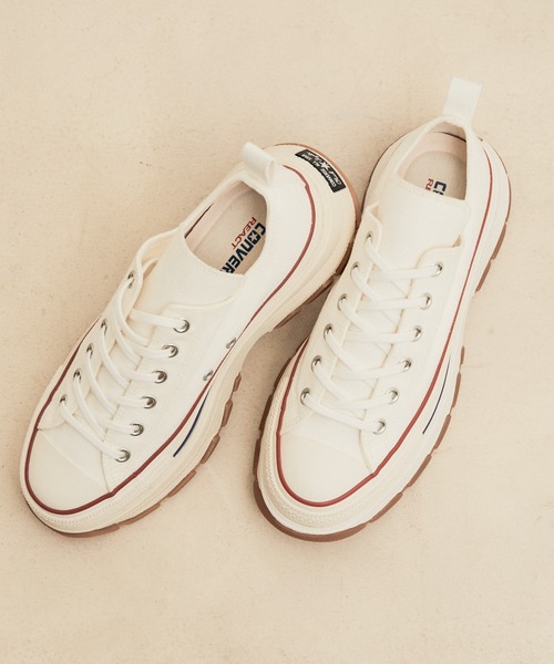 CONVERSE(コンバース)の「【WEB限定】【CONVERSE】ALLSTAR TRKWAVE OX(スニーカー・レディース・ホワイト/ブラック/ブルー・23.5cm/24.0cm)」の2枚目の写真