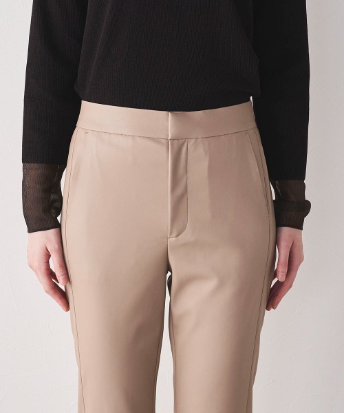 la.f…（ラエフ）の「【WEB別注】ムレないECOストレッチレザーパンツ≪洗濯機で洗える≫（その他パンツ・レディース・ブラック/ベージュ・11号/9号/7号）」の15枚目の写真