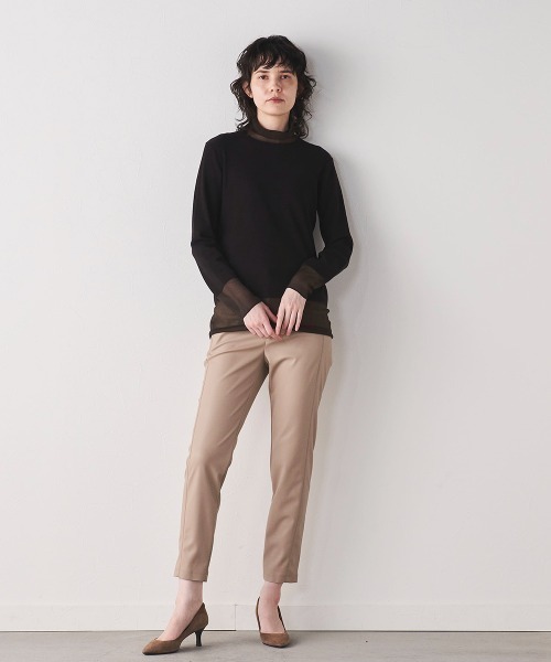 la.f…（ラエフ）の「【WEB別注】ムレないECOストレッチレザーパンツ≪洗濯機で洗える≫（その他パンツ・レディース・ブラック/ベージュ・11号/9号/7号）」の20枚目の写真